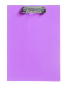 purple clipboard isolated