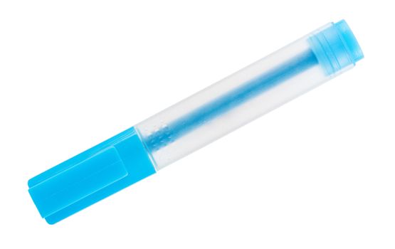 single blue marker