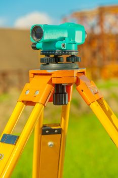 theodolite close up