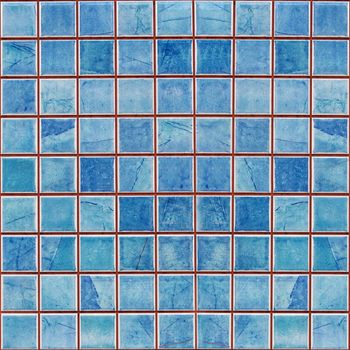 blue mosaic decoration tile wall texture background