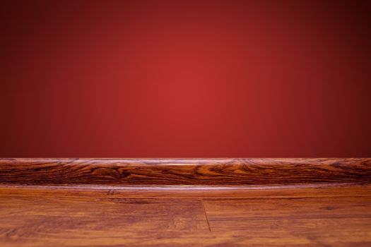 Board wall and wooden floor background