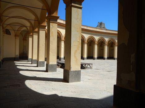 The square of the old fish market in Trapani.