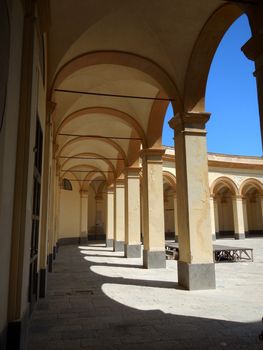 The square of the old fish market in Trapani.