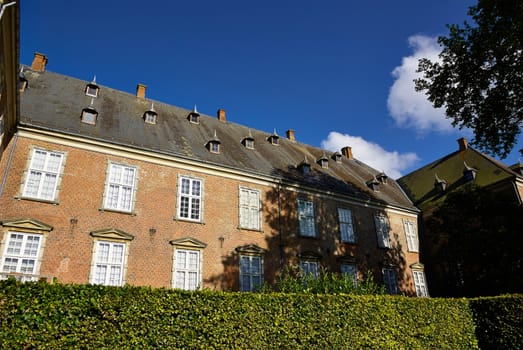 Details of Valdemars Castle Slot Taasinge Funen Denmark a great tourist attraction