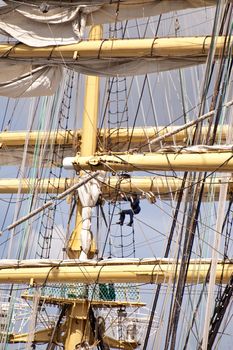 Mast of a Tall Ship in Kiel