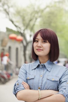 Young Woman smiling and looking at camera