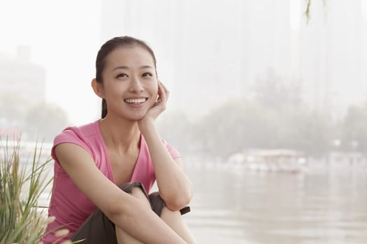 Young woman in the park