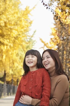 Mother and Daughter autumn Portrait
