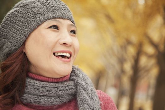 Mature Woman Enjoying Park