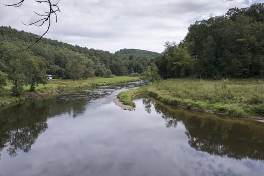 the river semois near the village bouillon in belgium ardennes