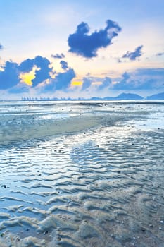 Coastal sunset in Hong Kong