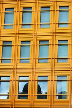 Modern yellow Building and windows