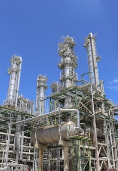 Refinery plan of chemical industrial with blue sky