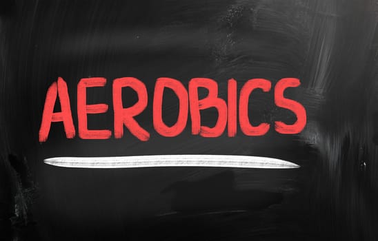 fitness concept written on a chalkboard