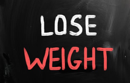fitness concept written on a chalkboard