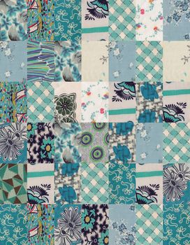 collection of quilt backgrounds - blue