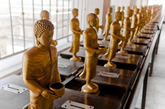 Standing Golden Buddha Statue