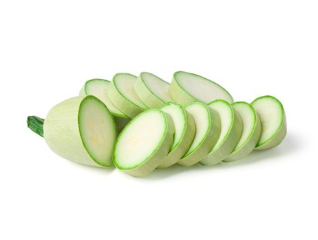 Fresh vegetable marrow  with clipping path