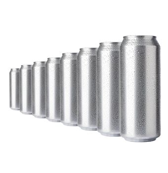 beer cans isolated on white background with clipping path