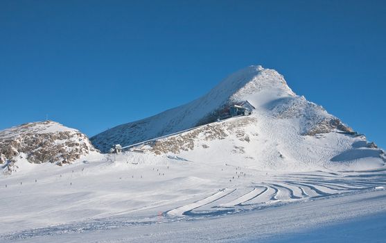 Ski resort of Kaprun, Kitzsteinhorn glacier. Austria