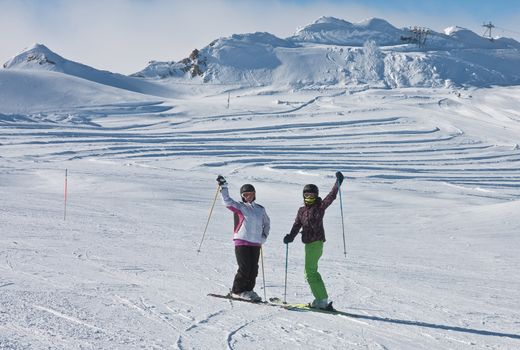 Ski resort of Kaprun, Kitzsteinhorn glacier. Austria