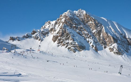 Ski resort of Kaprun, Kitzsteinhorn glacier. Austria