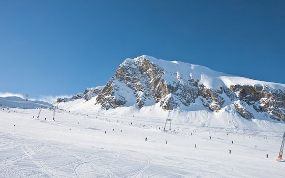 Ski resort of Kaprun, Kitzsteinhorn glacier. Austria