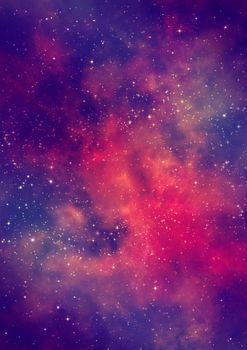 Far being shone nebula and star field against space. "Elements of this image furnished by NASA".