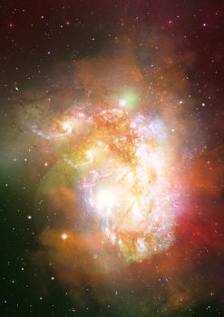 Far being shone nebula and star field against space. "Elements of this image furnished by NASA".