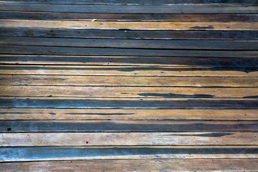 Two colored horizontal old rustic flooring planks background