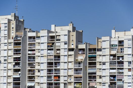 Generic facade view over block of flats.