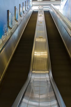 The Stairs Route of Descent to Metro Rail