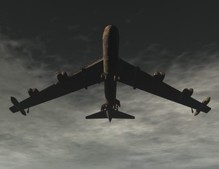 Digital Illustration of a Bomber