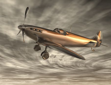 Digital Illustration of an Airplane