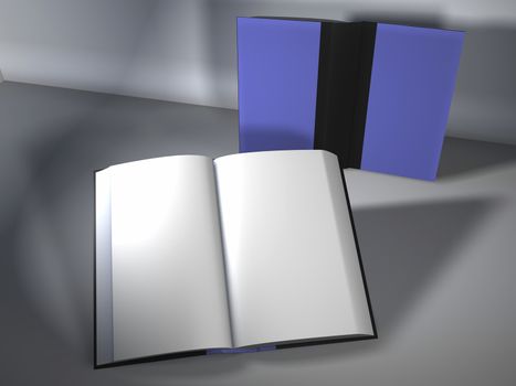 Digital Illustration of Books