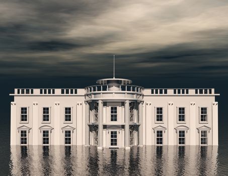 gigital rendering of the whitehouse