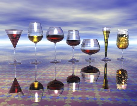 digital visualization of drinks