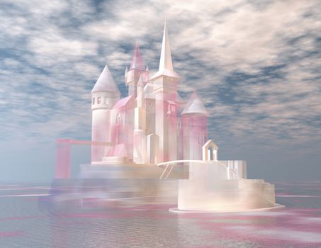 digital visualization of a castle