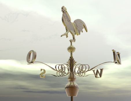 digital visualization of a weathercock