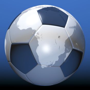Digital Illustration of a Soccer Ball