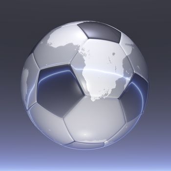 Digital Illustration of a Soccer Ball