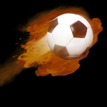 Digital Illustration of a Soccer Ball