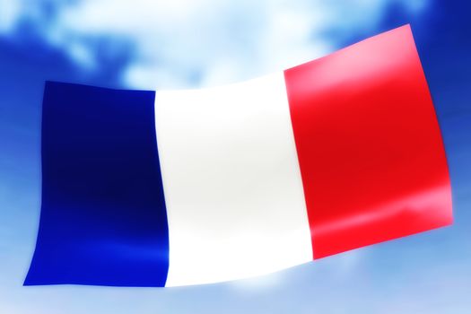 Illustration of a waving Flag