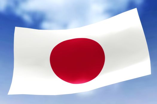 Illustration of a waving Flag