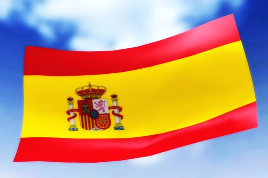 Illustration of a waving Flag