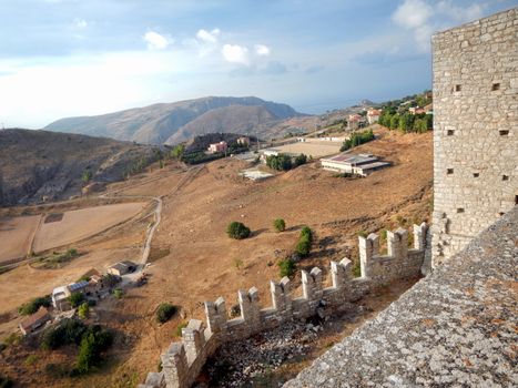 A landscape from the Castle of Caccamo.