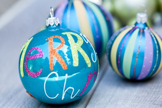 festive glitter christmas decoration bauble seasonal winter holidays