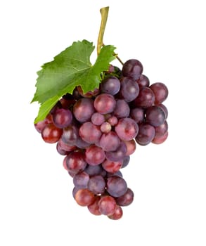 Fresh grape.Isolatede on white. with clipping path