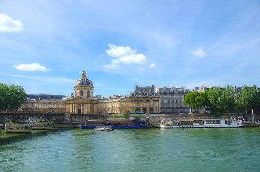 Pont Des Arts bridge in Paris France.