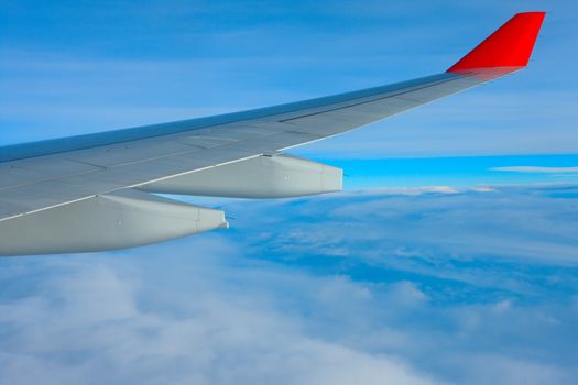 Air travel over the ocean of clouds